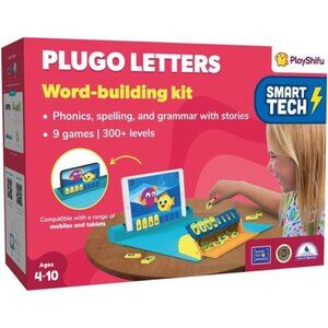 PlayShifu Educational Word Game-Plugo Letters Kit+App with 9 Learning Games,